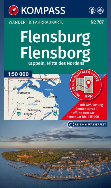 707 Flensburg-Kappeln - Kompass Wanderkarte