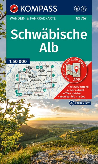 767 Schwäbische Alb 1:50.000 - Kompass Karten
