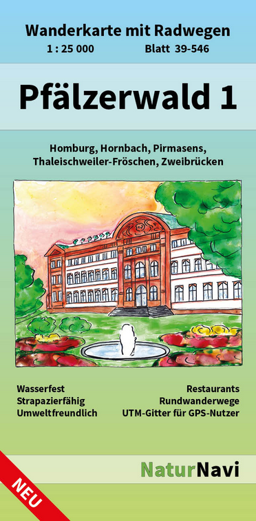 Pfälzerwald 1 - NaturNavi Wanderkarte