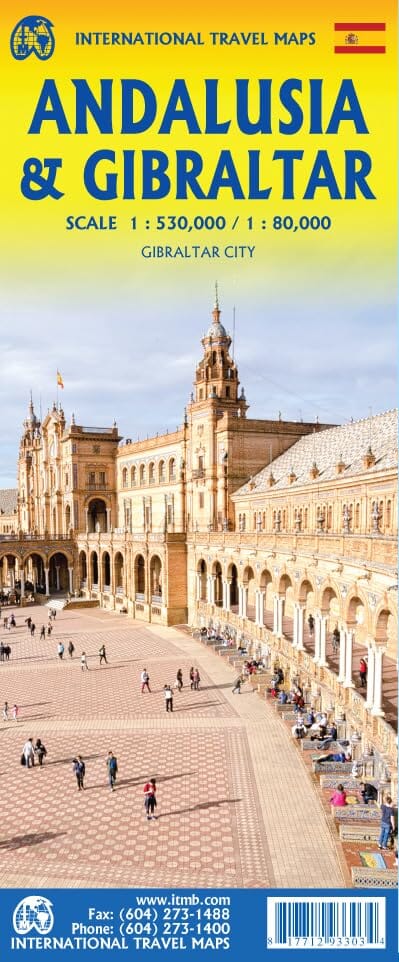 Andalusia 1:530.000 - Gibraltar 1:80.000
