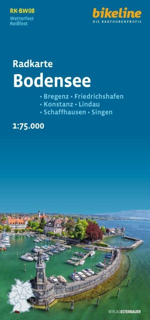 Fahrradkarte Bodensee 978-3-7111-0301-7