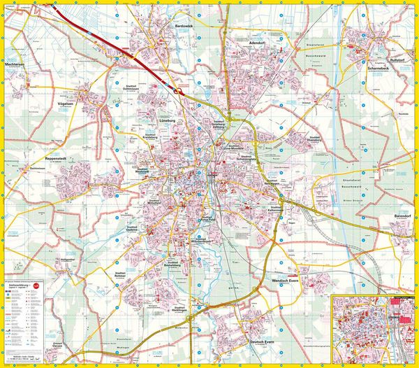 Falk Stadtplan Extra Lüneburg 1:15.000