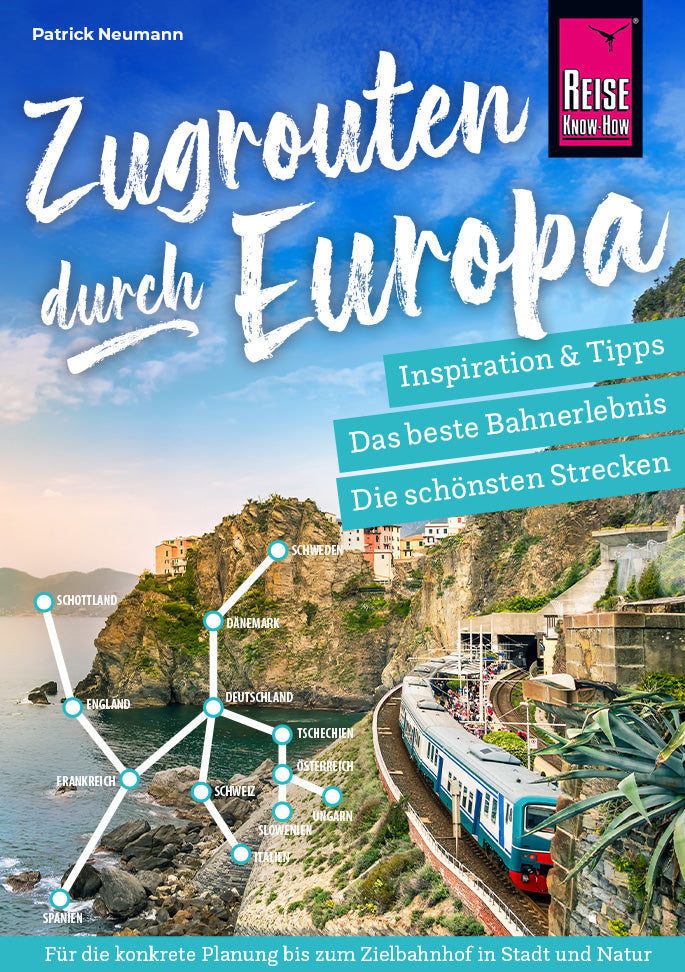 Zugrouten durch Europa