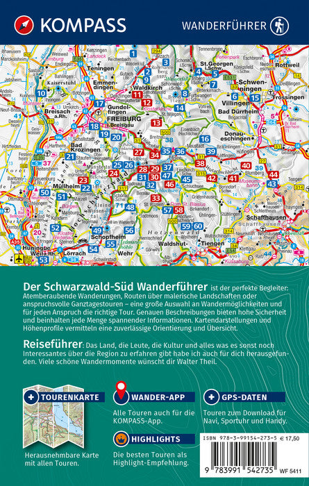Schwarzwald Süd mit Naturpark, Kaiserstuhl und Markgräflerland - Wanderführer