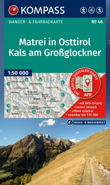 46 Matrei in Osttirol 1:50.000 - Kompass Wanderkarte