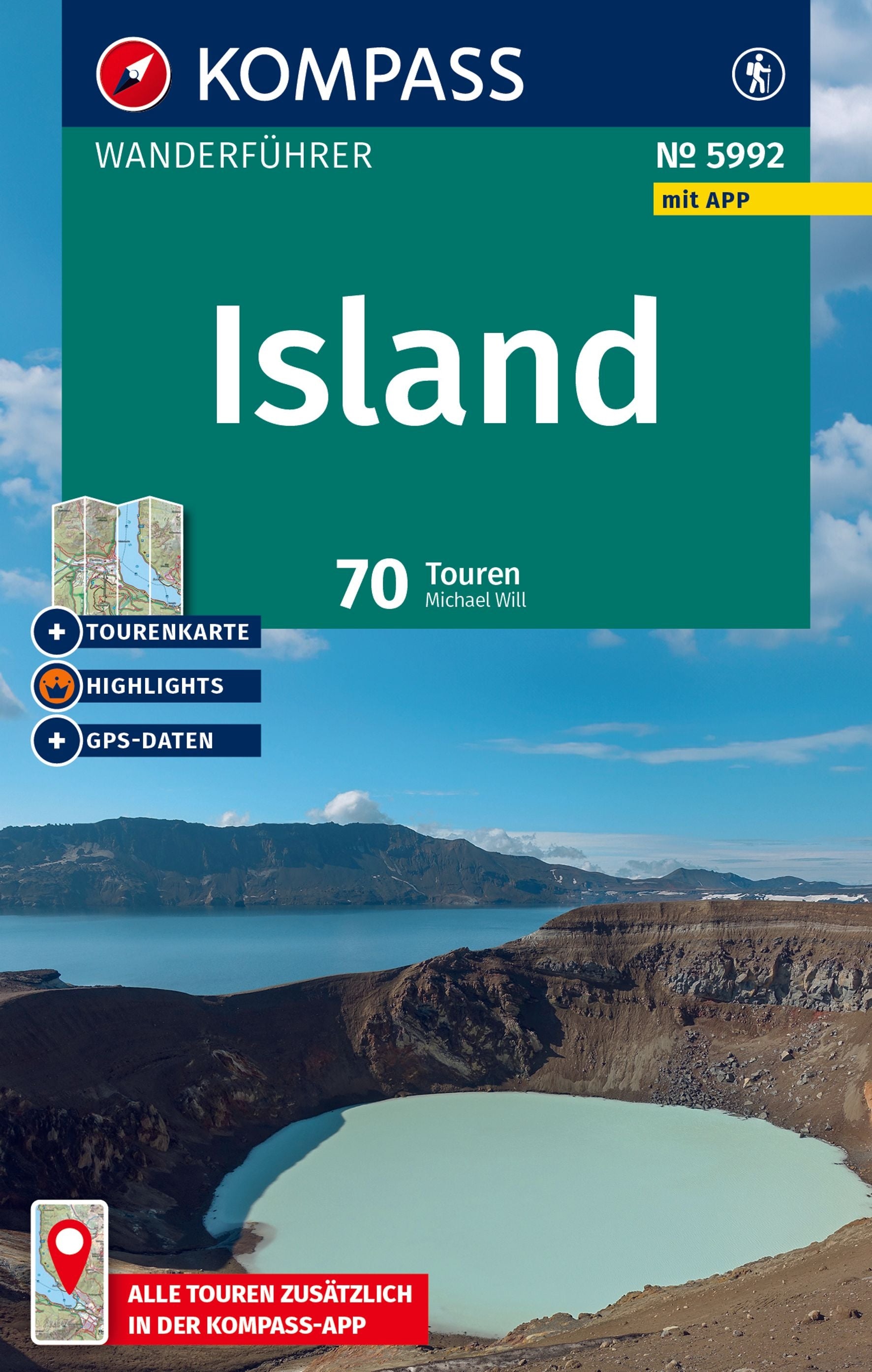 5992 KOMPASS Wanderführer Island