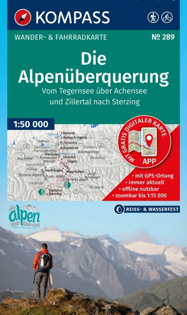 Alpenüberquerung - Tegernsee - Sterzing 1:50.000