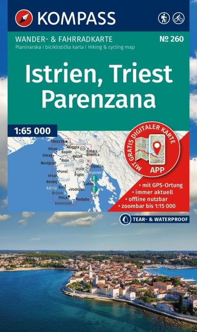 260 Istrien, Triest, Parenzana 1:65.000
