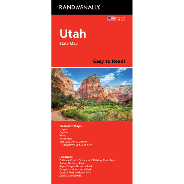 Utah State Map - Straßenkarte Rand McNally