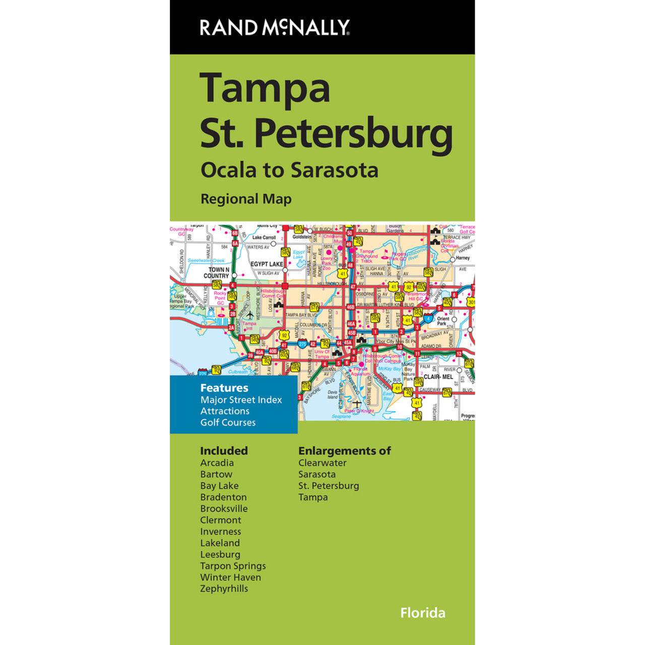 Tampa - St. Petersburg - Regionalkarte Rand McNally
