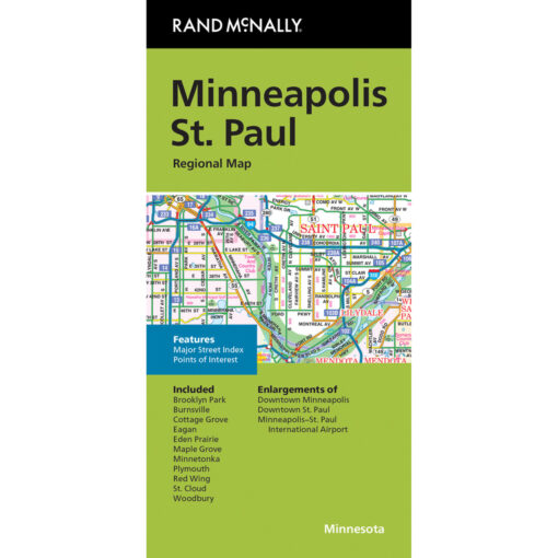 Minneapolis - St. Paul - Regionalkarte Rand McNally