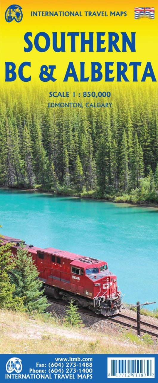 Southern British Columbia & Alberta 1:850.000 ITM