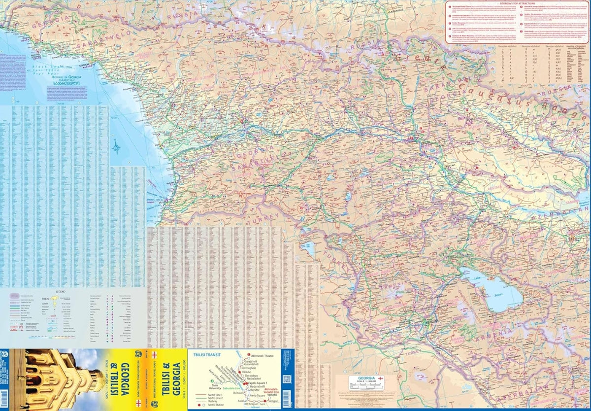 Georgien 1:600.000 & Tiflis 1:6.5000- ITMB