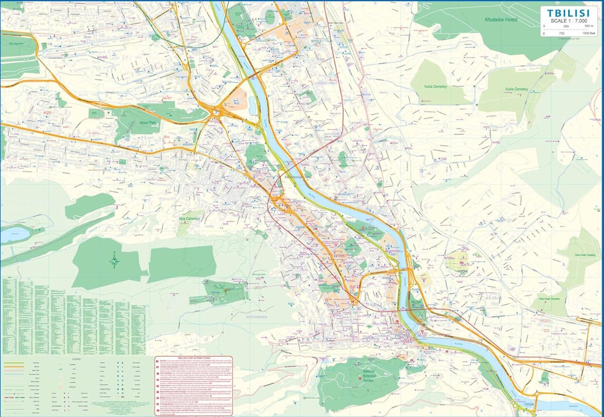 Georgien 1:600.000 & Tiflis 1:6.5000- ITMB