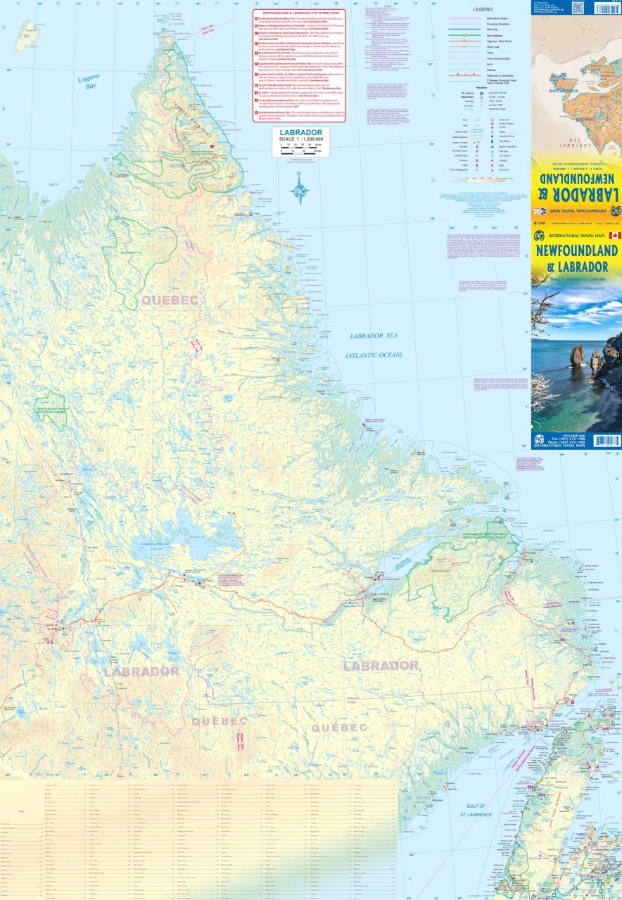 Newfoundland & Labrador ITM -  1:800.000 / 1:1.300.000