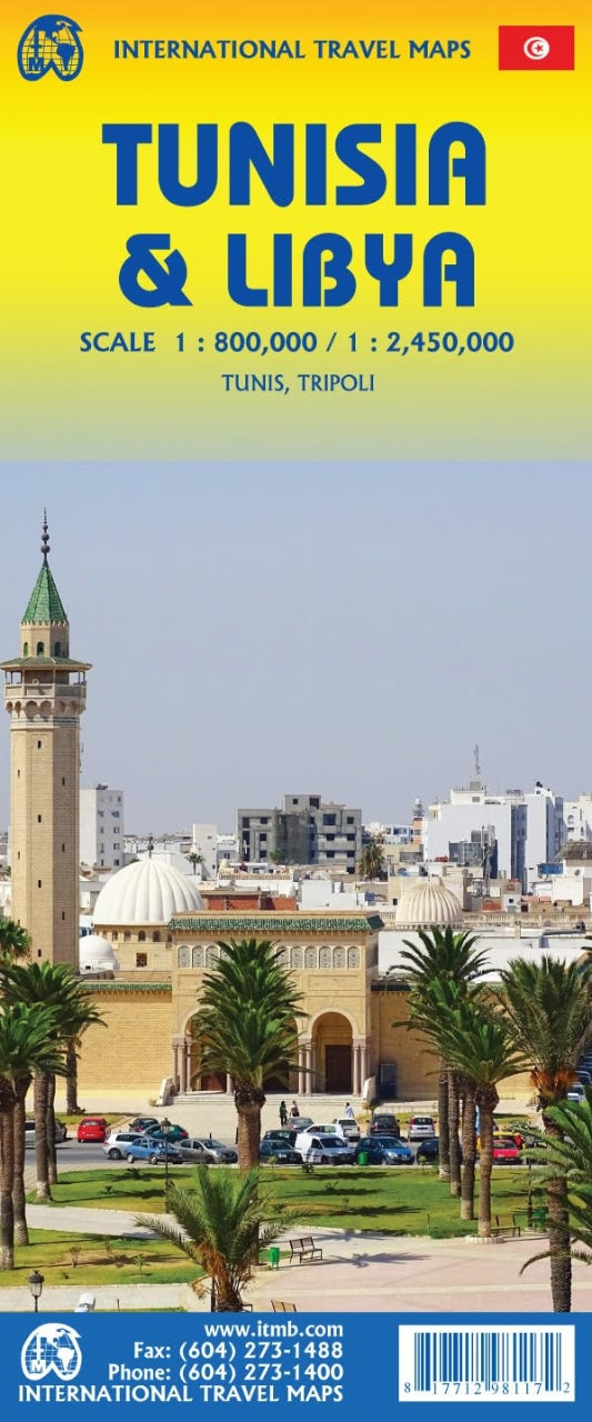 Tunisia & Libya  - 1:800,000 / 1:2,450,000 ITM Straßenkarte