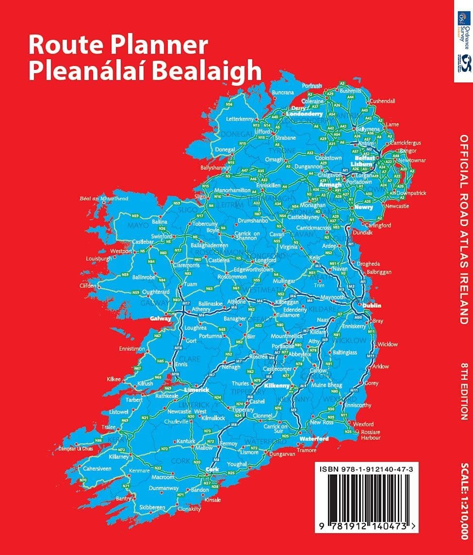 Irland Straßenatlas 1:210.000 - Ordnance Survey