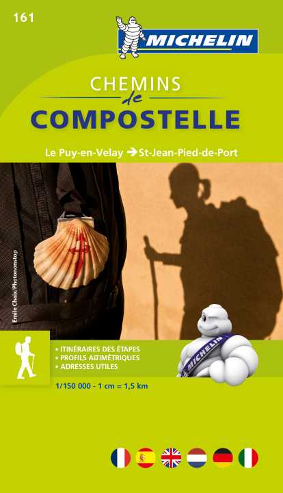 Camino de Compostelle - Jakobsweg Frankreich 1:150.000 - Michelin