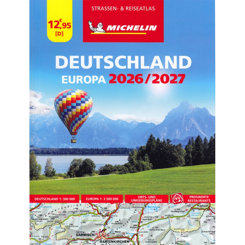 Straßenatlas Deutschland & Europa 2026/2027 - Michelin