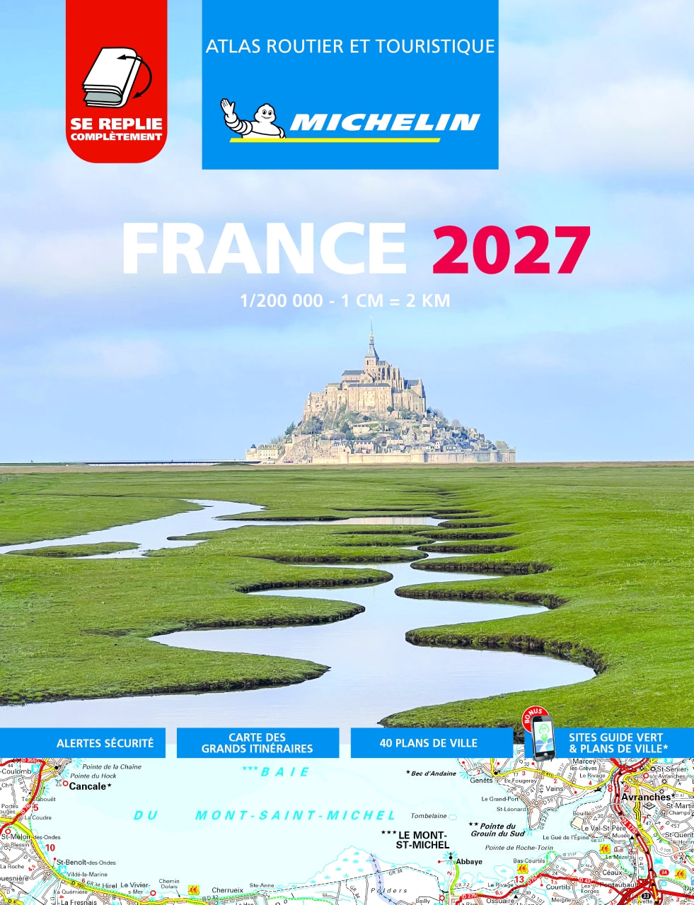 Frankreich 1:200.000 Straßenatlas A4 Michelin gebunden 2027