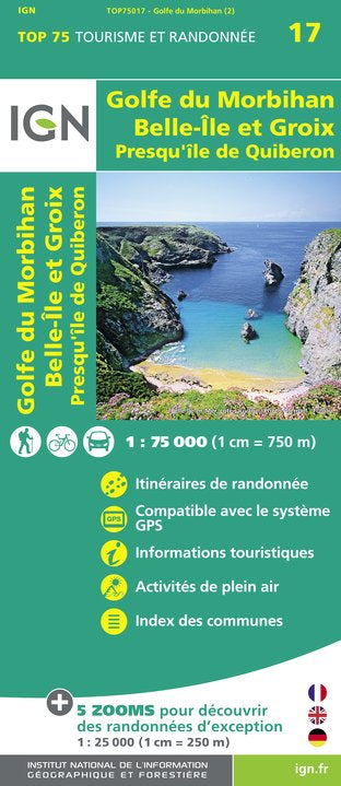 Golfe du Morbihan 1:75.000