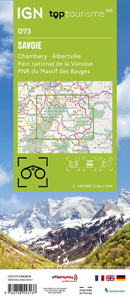 Frankreich 1:100.000 - Fahrradkarten - Topographische Karten der Departements