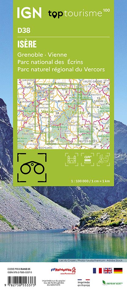 Frankreich 1:100.000 - Fahrradkarten - Topographische Karten der Departements