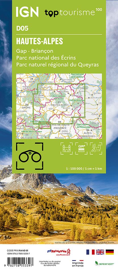 Frankreich 1:100.000 - Fahrradkarten - Topographische Karten der Departements