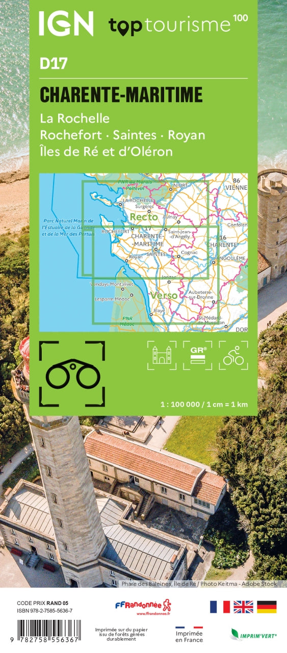 Frankreich 1:100.000 - Fahrradkarten - Topographische Karten der Departements