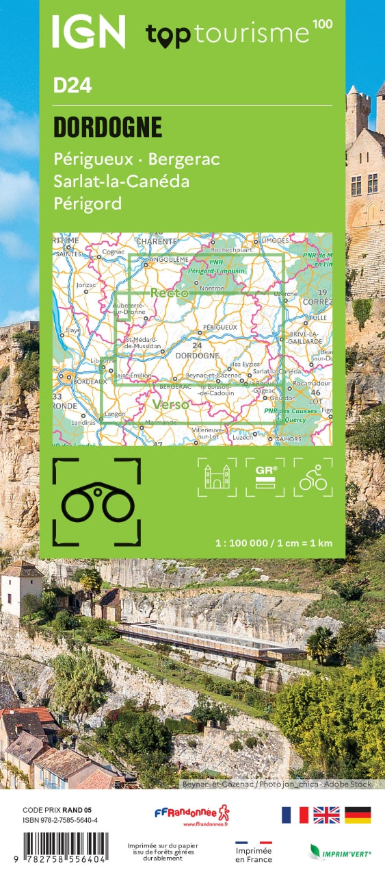 Frankreich 1:100.000 - Fahrradkarten - Topographische Karten der Departements