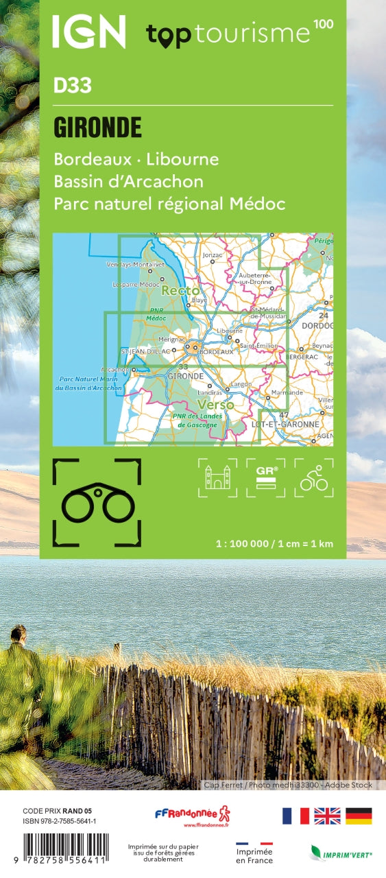 Frankreich 1:100.000 - Fahrradkarten - Topographische Karten der Departements