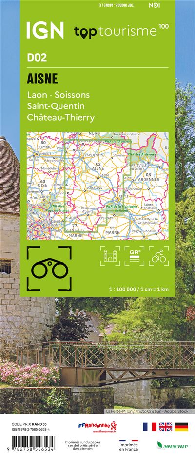 Frankreich 1:100.000 - Fahrradkarten - Topographische Karten der Departements