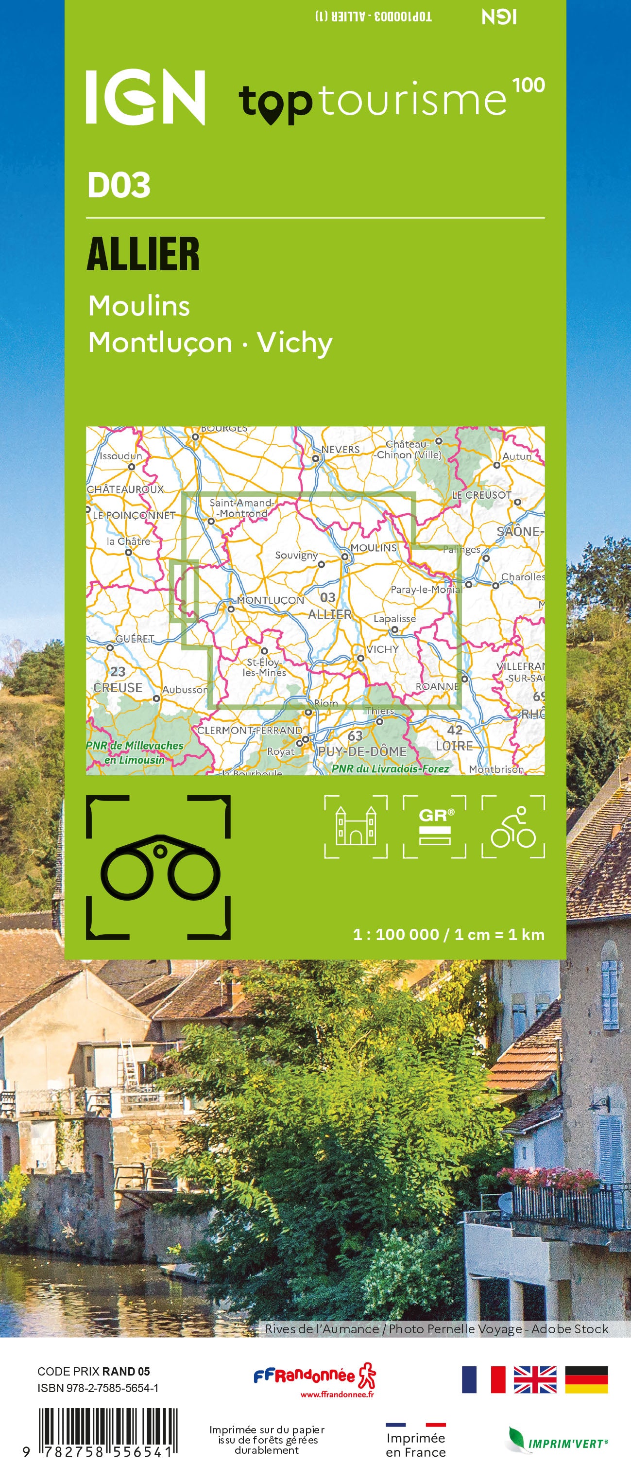 Frankreich 1:100.000 - Fahrradkarten - Topographische Karten der Departements