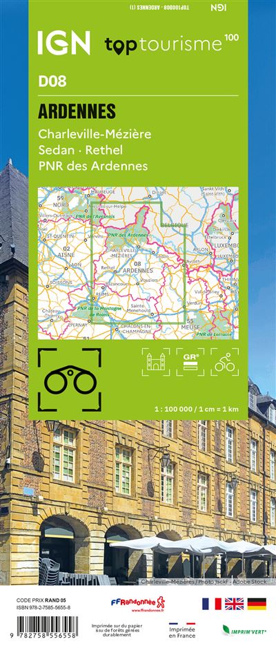 Frankreich 1:100.000 - Fahrradkarten - Topographische Karten der Departements