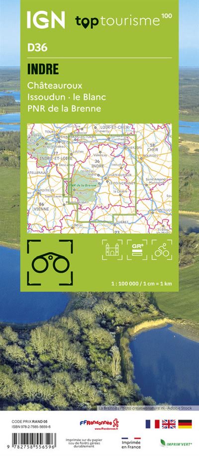 Frankreich 1:100.000 - Fahrradkarten - Topographische Karten der Departements