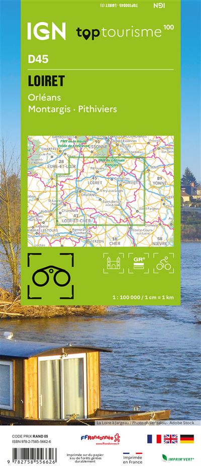 Frankreich 1:100.000 - Fahrradkarten - Topographische Karten der Departements