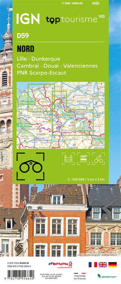 Frankreich 1:100.000 - Fahrradkarten - Topographische Karten der Departements
