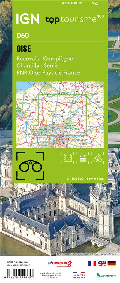 Frankreich 1:100.000 - Fahrradkarten - Topographische Karten der Departements