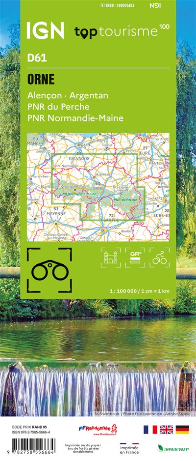 Frankreich 1:100.000 - Fahrradkarten - Topographische Karten der Departements