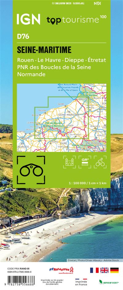 Frankreich 1:100.000 - Fahrradkarten - Topographische Karten der Departements