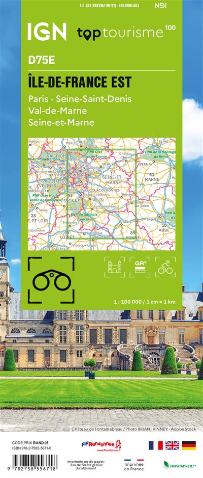 Frankreich 1:100.000 - Fahrradkarten - Topographische Karten der Departements