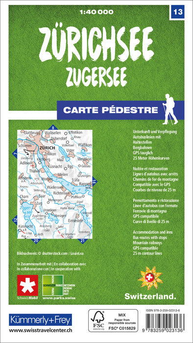 Wanderkarten Schweiz - 1:40.000 - Kümmerly & Frey
