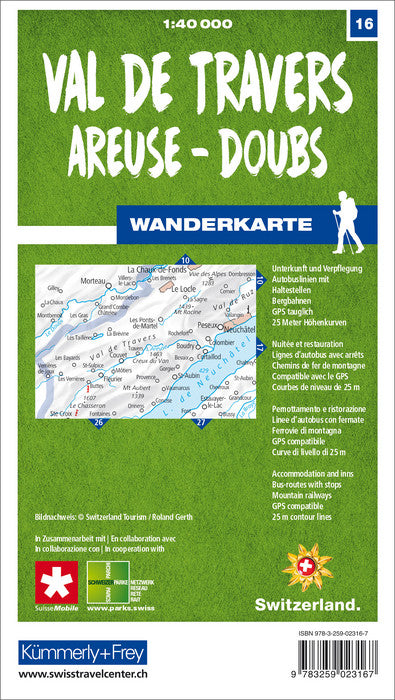 Wanderkarten Schweiz - 1:40.000 - Kümmerly & Frey