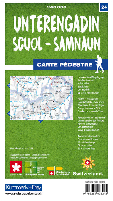 Wanderkarten Schweiz - 1:40.000 - Kümmerly & Frey