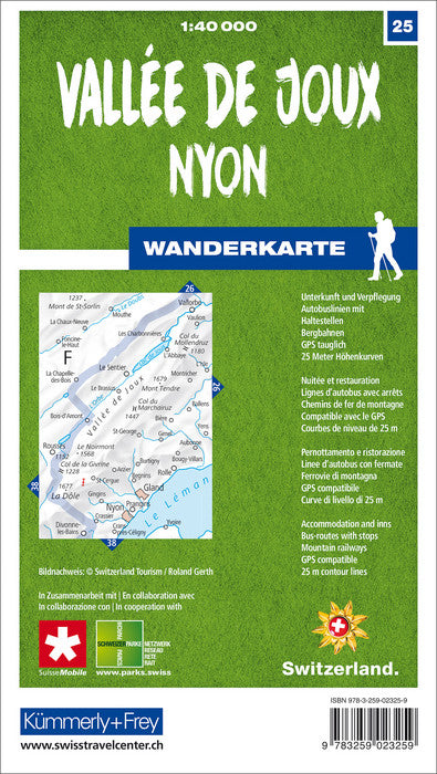 Wanderkarten Schweiz - 1:40.000 - Kümmerly & Frey