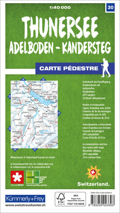 Wanderkarten Schweiz - 1:40.000 - Kümmerly & Frey