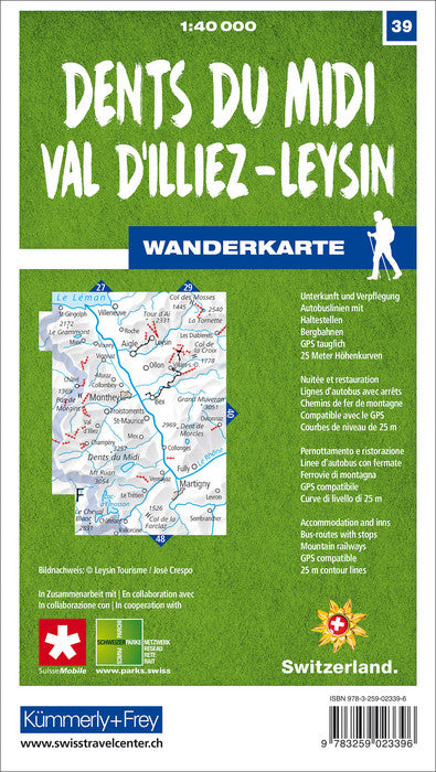 Wanderkarten Schweiz - 1:40.000 - Kümmerly & Frey