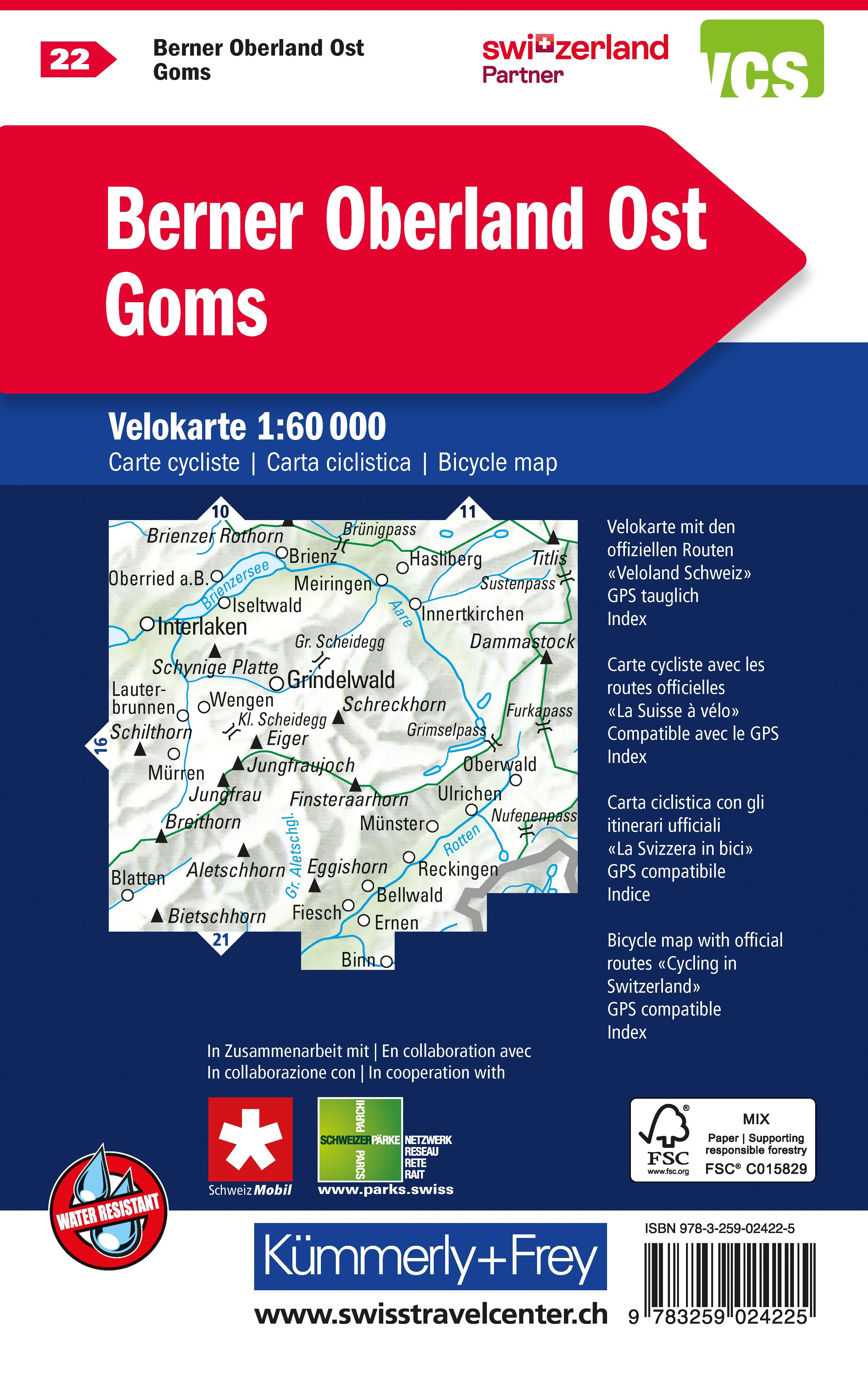 Fahrradkarten Schweiz - 1:60.000 - Kümmerly & Frey