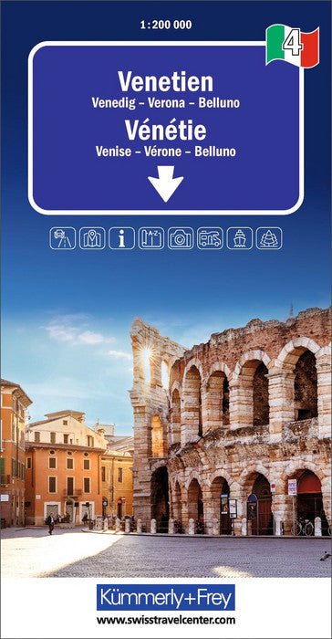 Italien 1:200.000 Kümmerly + Frey Straßenkarten