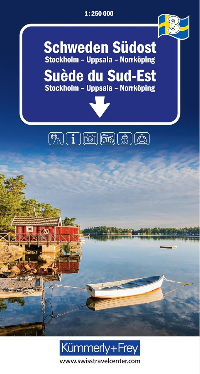 03 Schweden Südost - Stockholm - Uppsala - Norrköpping 1:250.000
